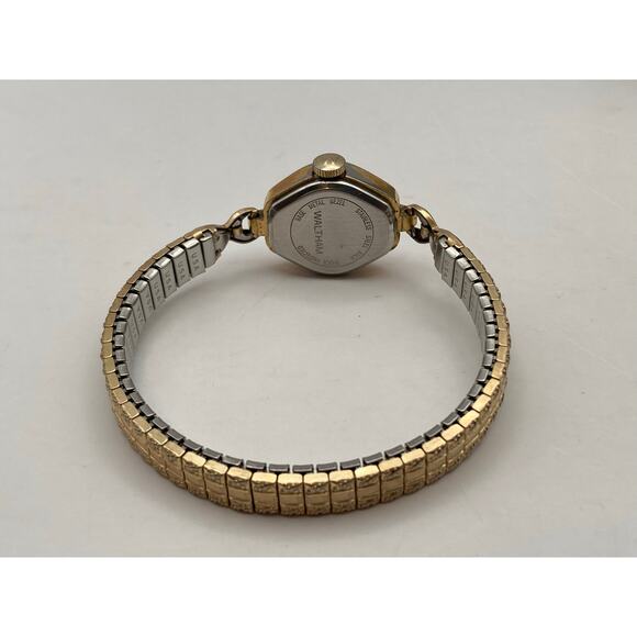 VTG Waltham Mechanical 17 Jewels Working Wind-Up 18mm Watch Expandable Band - Picture 6 of 7